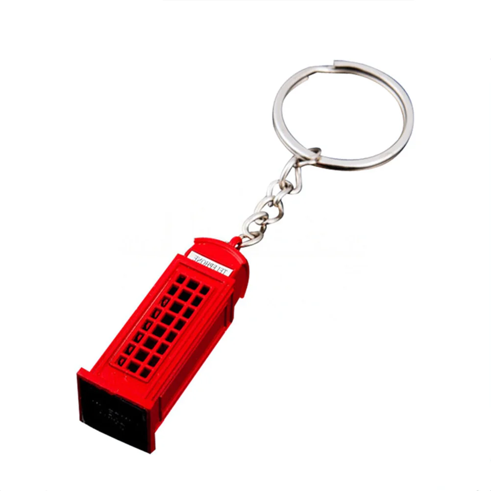 

4pcs Ssouvenir Keychain, London Keychains Souvenir Key Rings for Gifts ( Decker Bus, Big Ben, Telephone Booth, Mail Box )