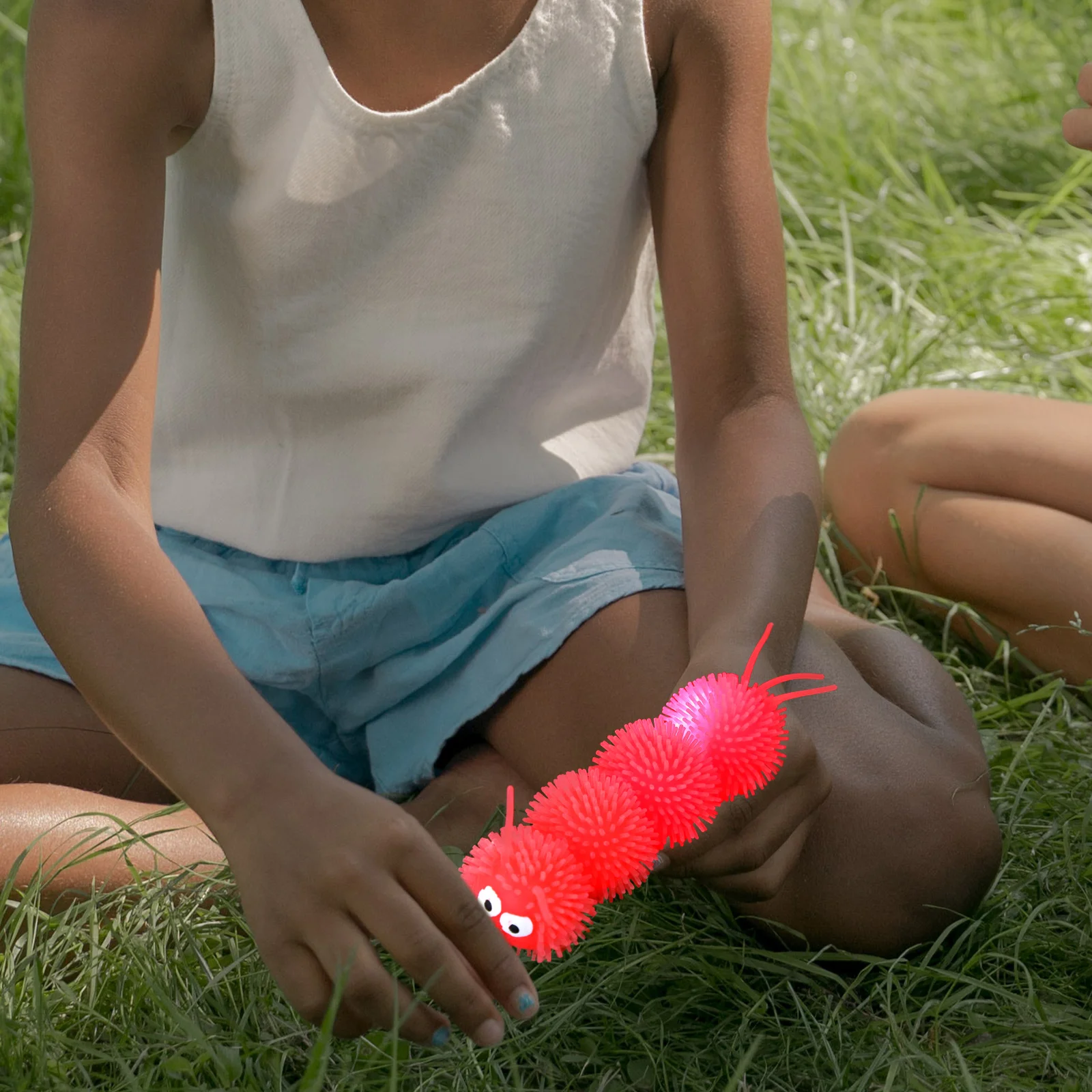 

5 шт., Детские эластичные пластиковые игрушечные гусеницы