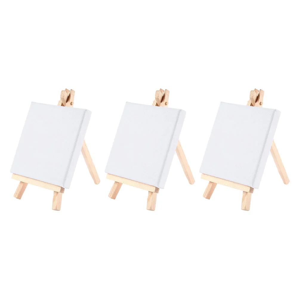 

Easel Mini Painting Triangle Canvas Miniature Drawing Stand Wood Wooden Holder Display Tripod Frame Panels Craft Stands Artwork