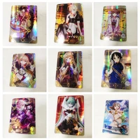 1pcs goddess story anime figures kunikida hanamaru bronzing barrage flash ur pr collectible cards toys gifts for childrens