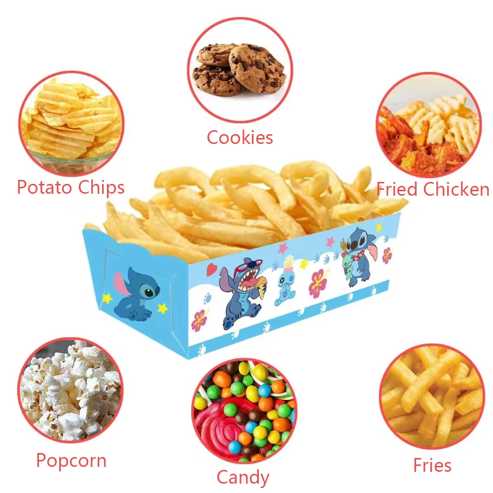 Ститч-бумага для Лило конфеты закуска коробка попкорна в виде хот-дога детей