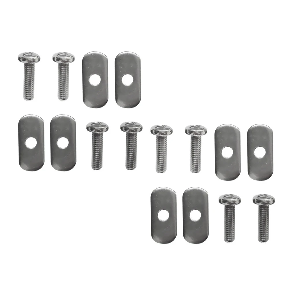 8 Sets Kayak Rail Screws Nuts Replacement Kit For Kayaks Canoes Boats Track Rails Systems M6 Stainless Steel Screw Nut Accessory