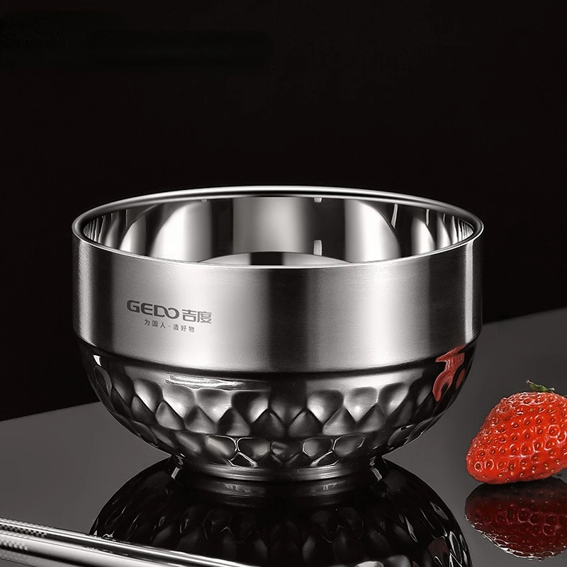 Миска из нержавеющей стали 304 Детская миска двухслойная утолщенная