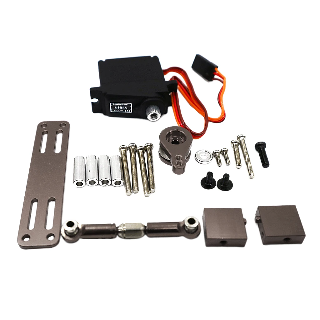 

Сервопривод для радиоуправляемого автомобиля, металлический аксессуар для рулевого двигателя с дистанционным управлением с креплением на...