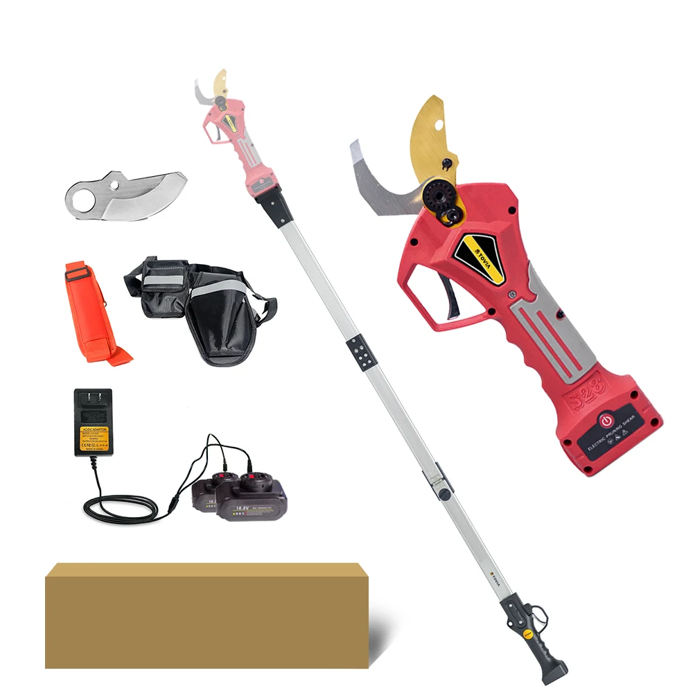 Электрические ножницы для обрезки фруктовых деревьев, 400 Вт, 2 аккумулятора
