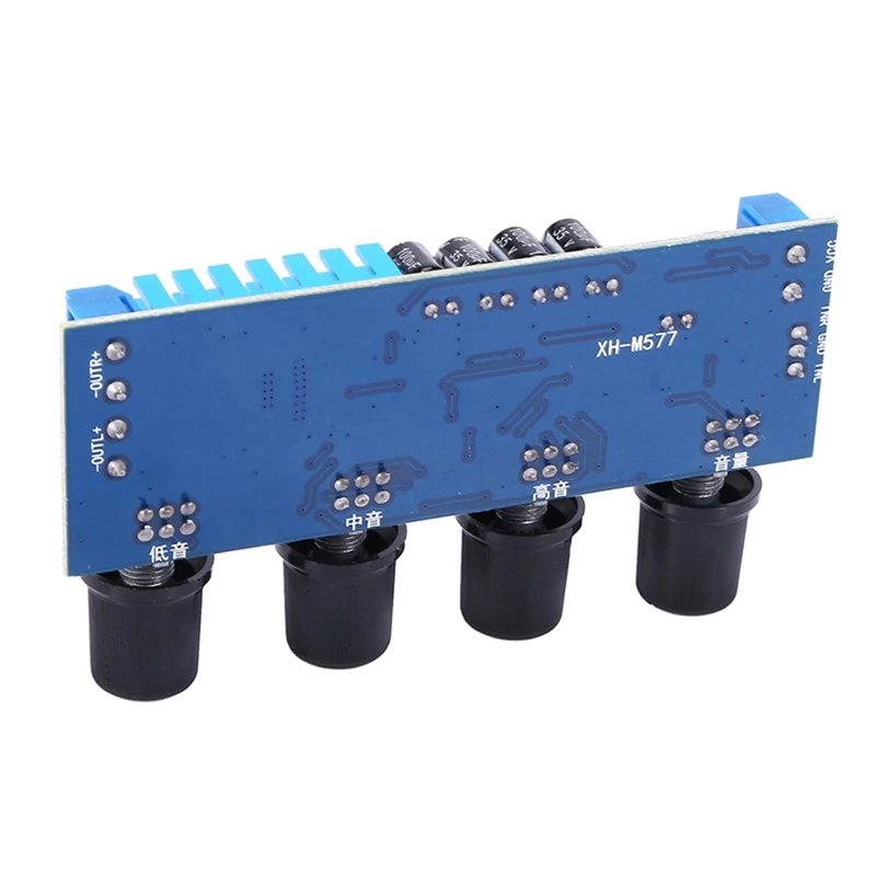 2X XH-M577 TPA3116D2 Audio High Power Tone Op Amps DC 12-24V Dual-Channel Stereo 2 X 80W Digital Amplifier Board B4-003 | Электроника