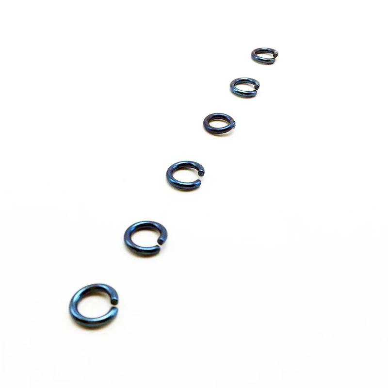 

Blue Titanium Split Ring