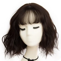 your style synthetic short bob wavy fluffy wig volume for white women natural hair cut haircuts ladies female bob wig with bangs