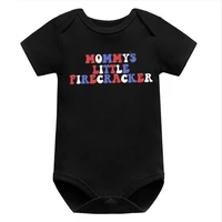 mommys little firecracker fourth of july baby 4th of july shirt independence day newborn clothes usa memorial day baby clothes