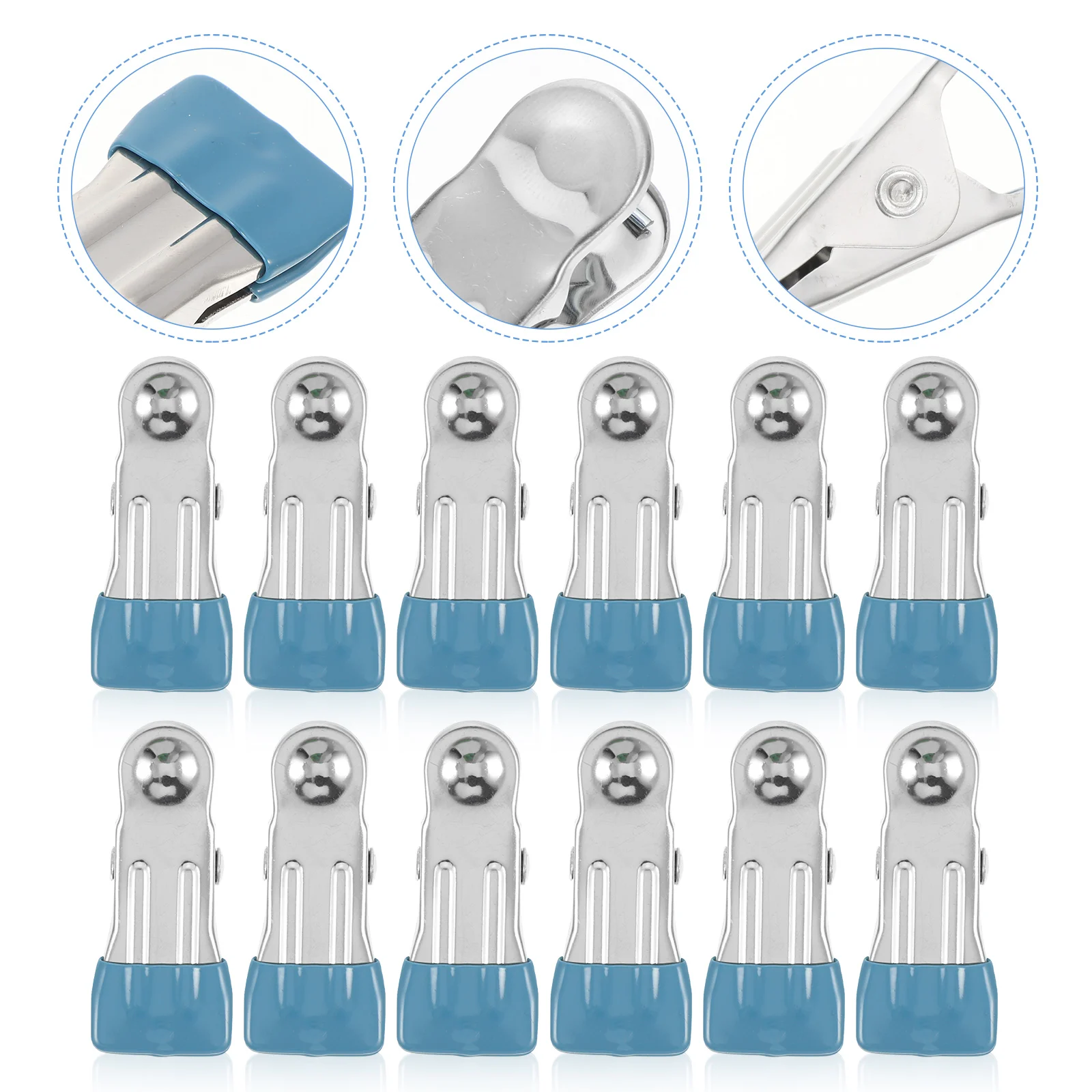 

30 Pcs Winter Pool Cover Clips Stainless Steel Clamps Ground Heavy Duty Clothes Hanger Rack Sturdy Portable Hanging