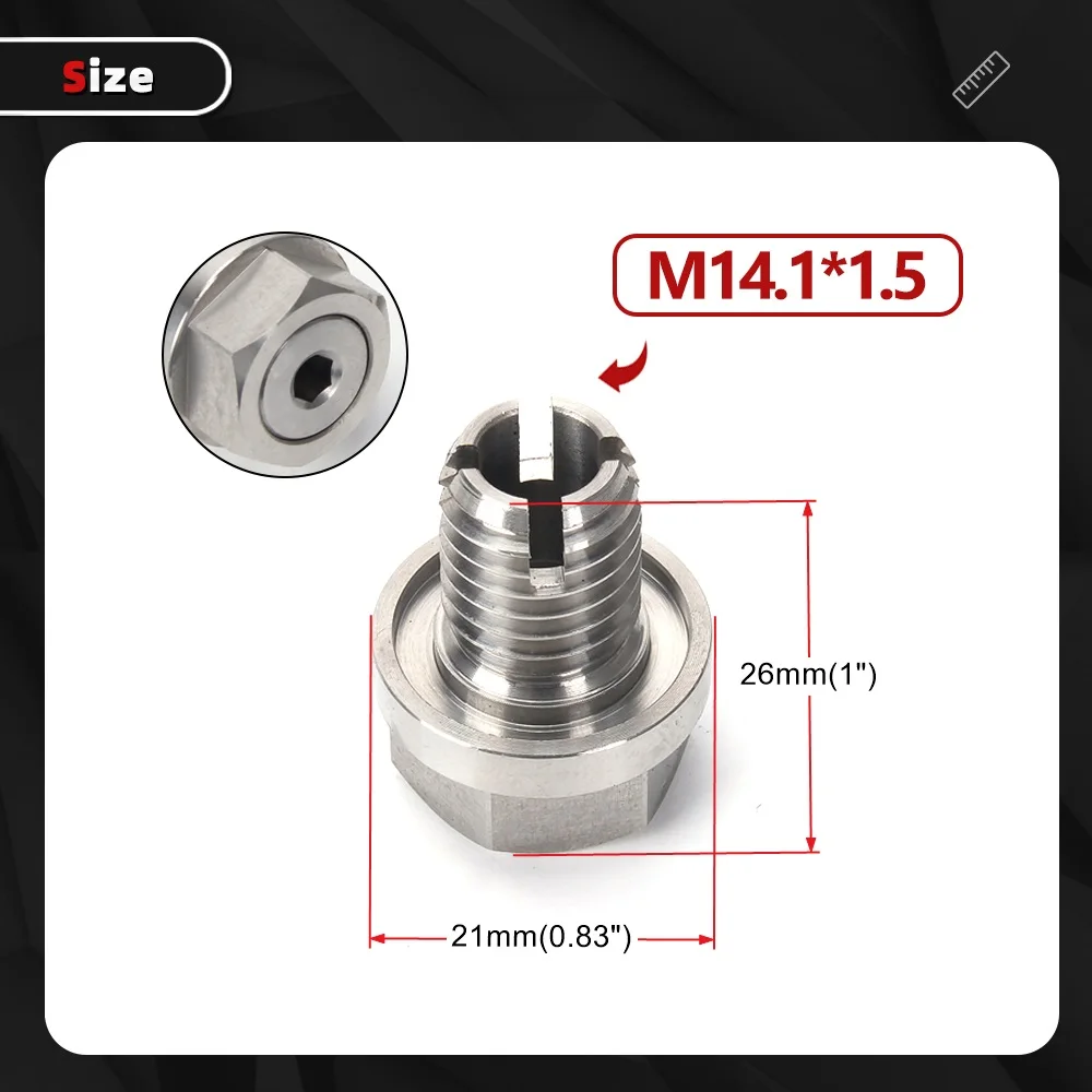 M10.4/M12.1/M14.1/M16.1/M18.1 Пробка слива масла Oversize Piggyback Самонарезная с уплотнительным кольцом Ремонтный комплект масляного поддона QRF042