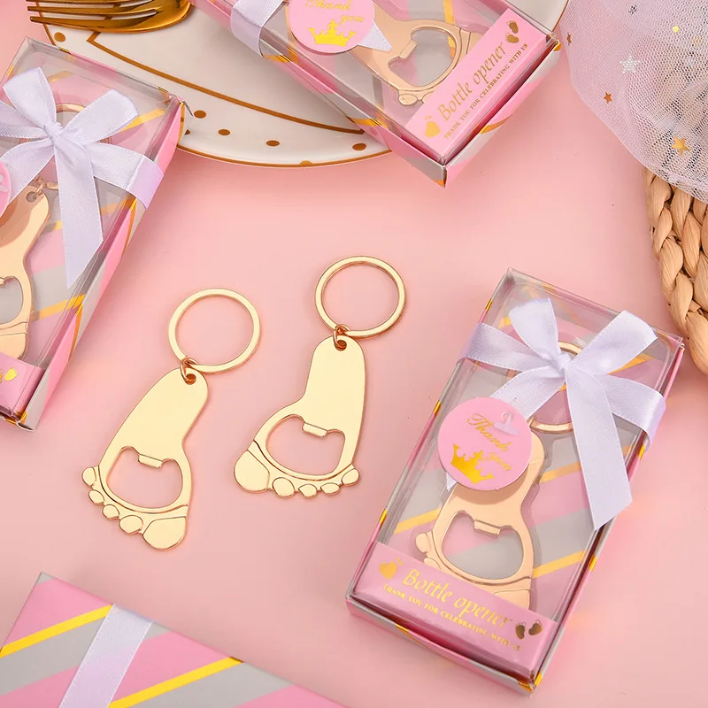 (10 шт./партия) Детские сувениры для гостей детских ножек открывалки бутылок