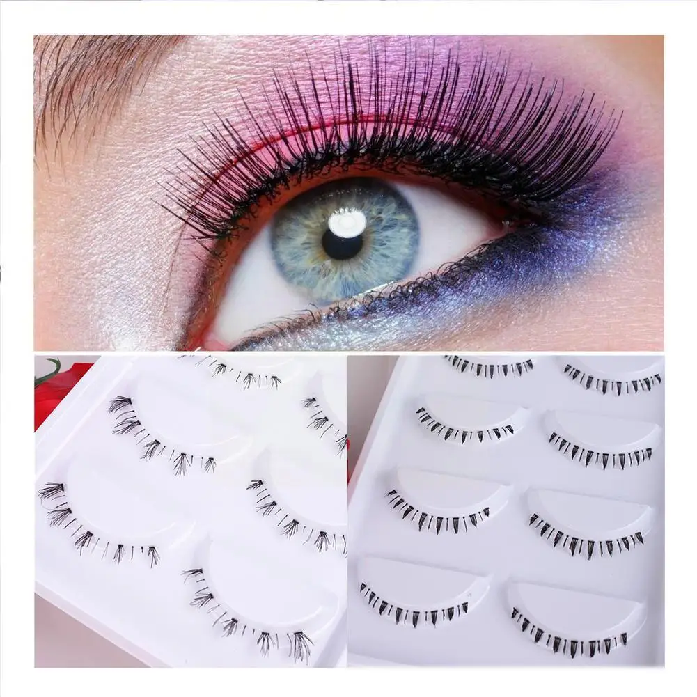 

5 пар супер мягкие прозрачные Накладные ресницы с нижней частью, водонепроницаемые мягкие прозрачные ресницы, норковые натуральные ресницы...