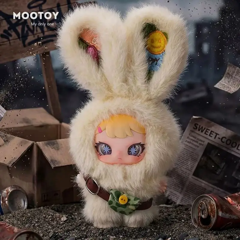 MOOTOY Authentic Rebaby Sweetheart Escape Plan Плюшевый кролик в виниловой коробке-сюрпризе, кукла-подвеска, игрушка-сюрприз, подарок для девочек (art.: 3920d8a2cbef4) - 3920d8a2cbef4
