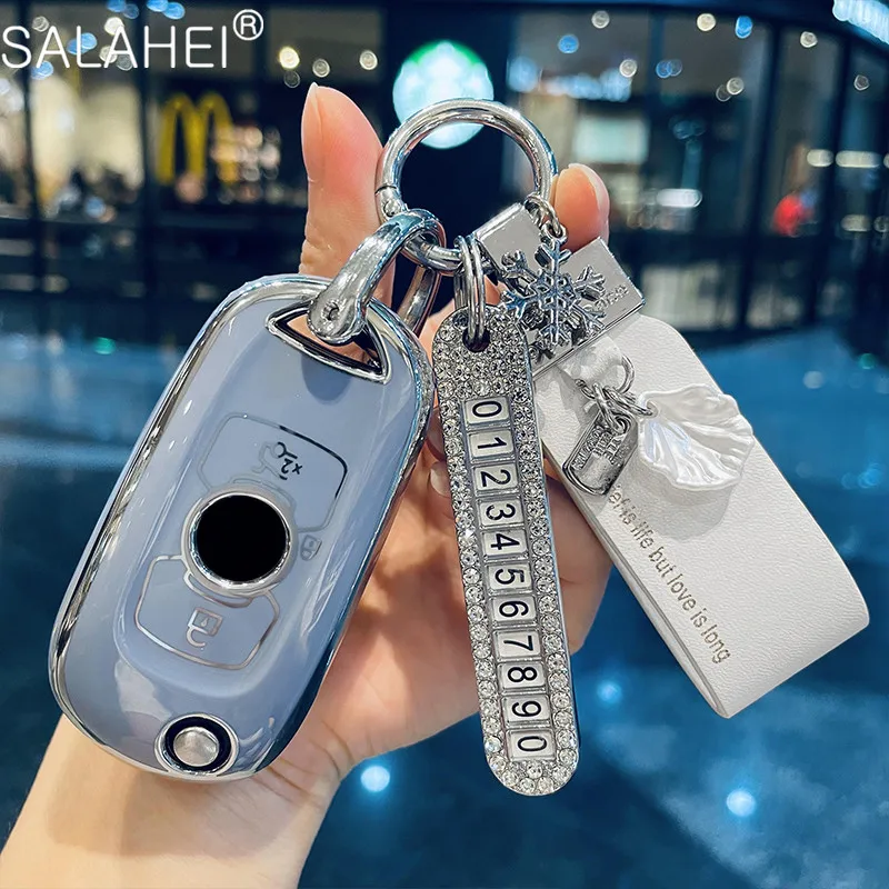 

Мягкий чехол для автомобильного ключа из ТПУ, чехол, держатель, брелок для ключей для Buick VERANO ENCORE GX GL6, защитные аксессуары для автостайлинга