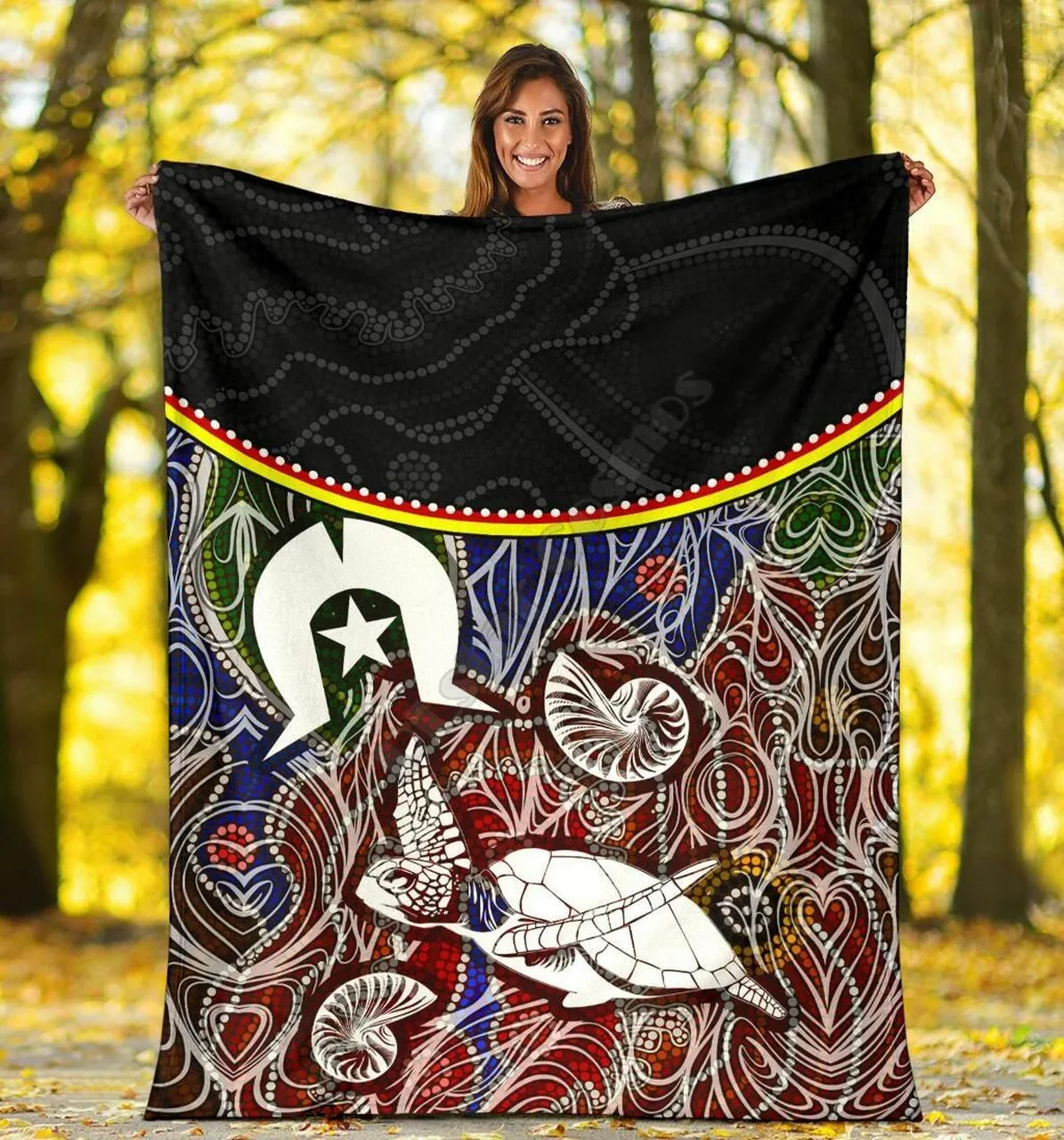 

Aboriginal Dot In Naidoc Week Flannel Blanket Full Overprinted Blanket Kids Adult Soft Bed Cover Sheet Plush Blanket 02