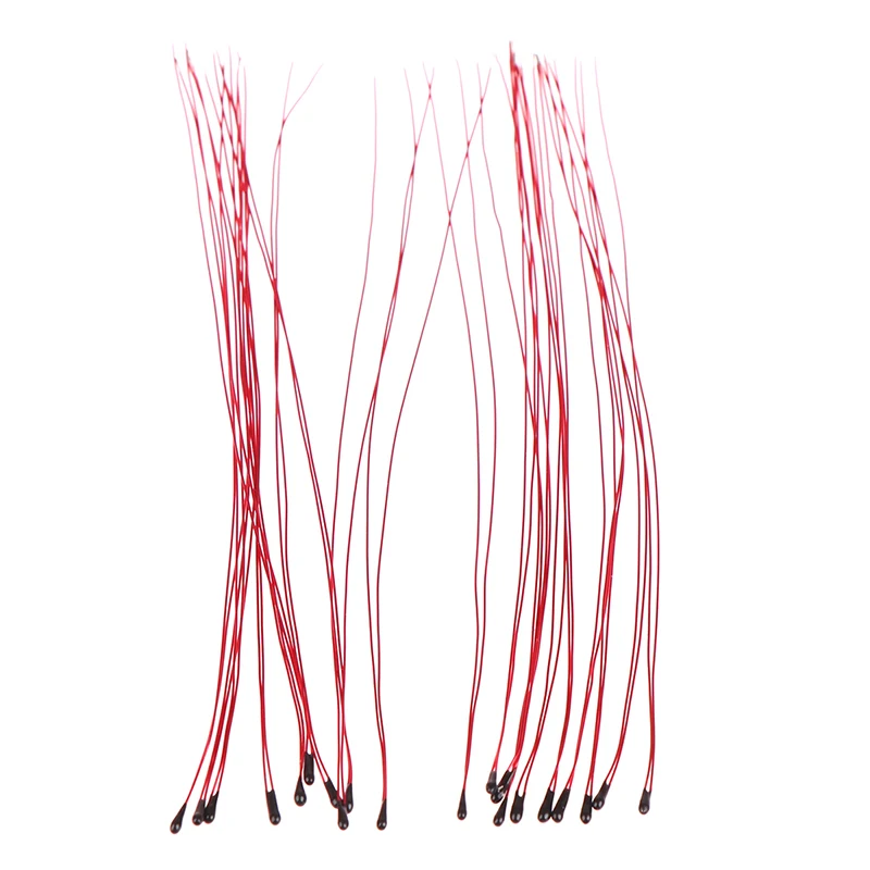 Терморезистор NTC MF52B 10K 100K 10 шт. провод для зонда B3470 B3380 B3950 B3435 B 4250 1% см датчик