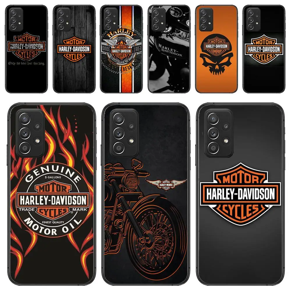 Harleys Davidsons Phone Case For Samsung Galaxy A13 A52 A53 A73 A32 A51 A22 A12 A20e A50 A21 A72 A70 S 4G 5G Fashion Soft Covers