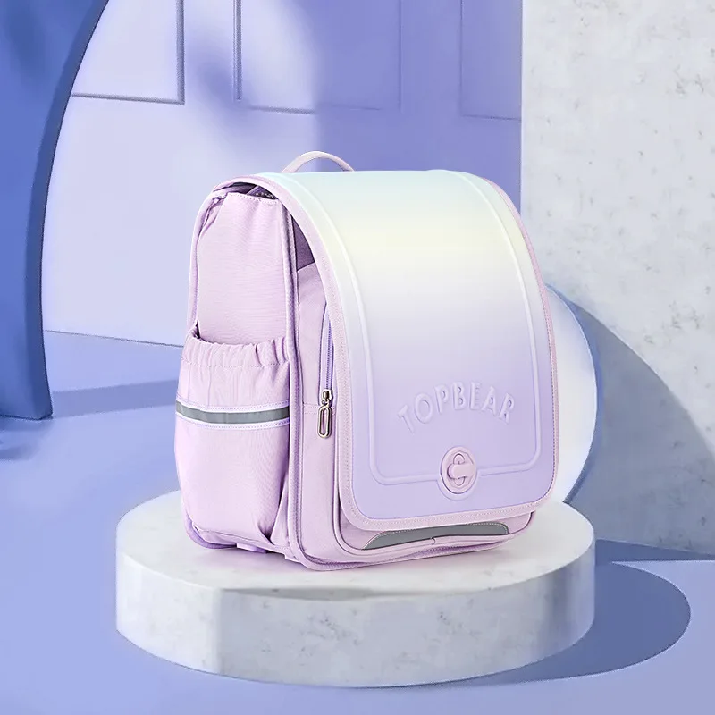 japanese orthopedic school backpack leather children school bags boys girls primary school backpack bookbag waterproof schoolbag