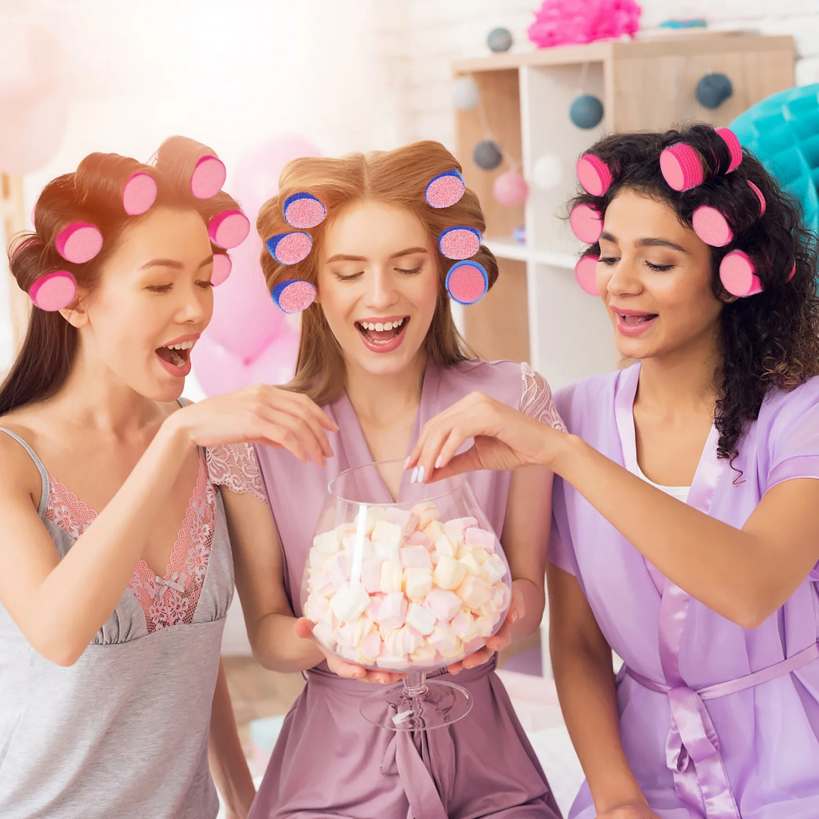 12 шт. губки для завивки волос