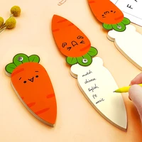 cute carrot notepad kawaii paper memo japanese stationery special shaped note book portable loose leaf blank word book card