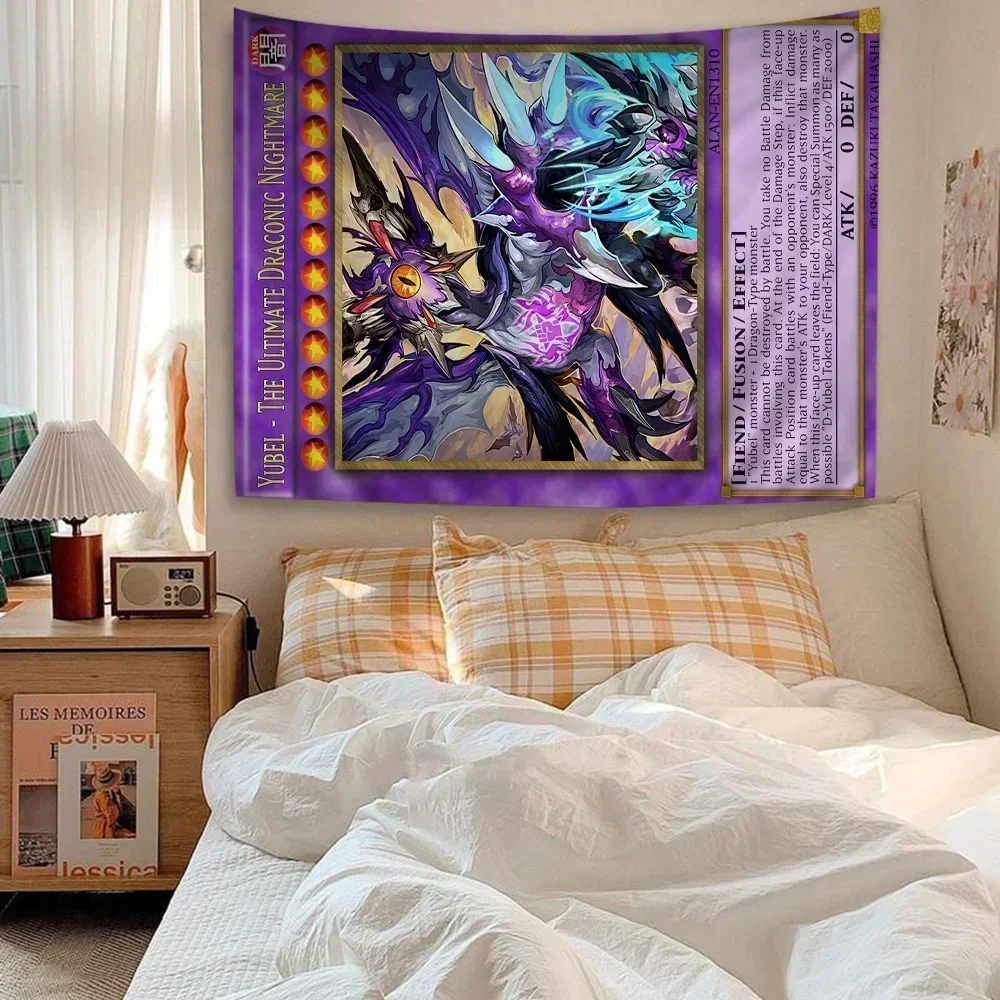 Фото Yu-Gi-Oh MONSTER CARD мультяшный гобелен искусство научная фантастика домашний декор для комнаты настенный домашний декор №3