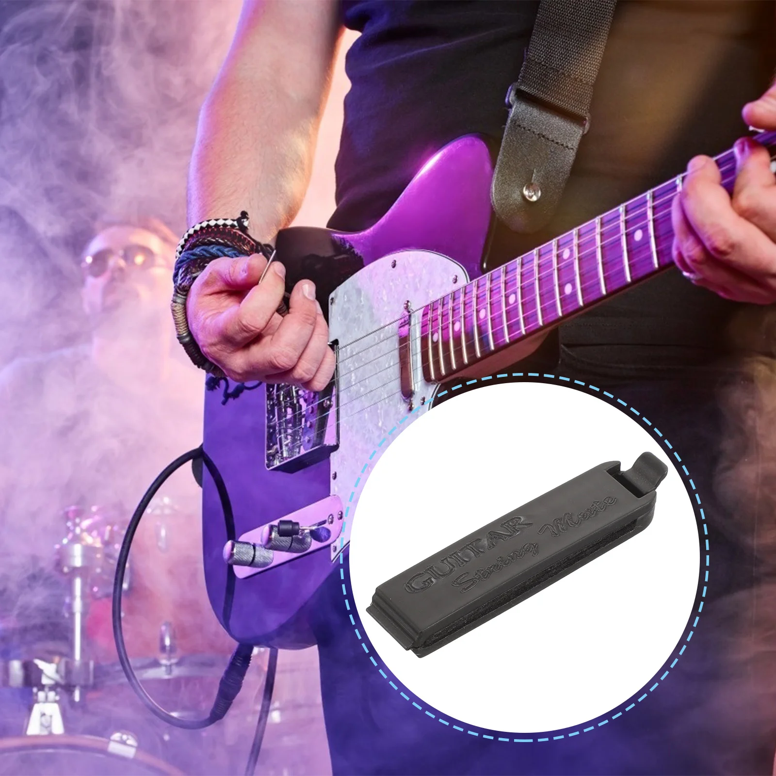 

Instrument Guitar Muting Wraps Bass Mute Silencer Electric Dampener Household Gadgets