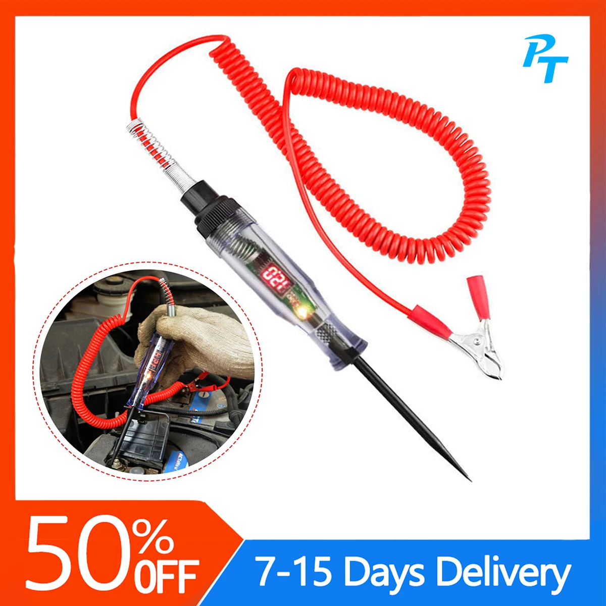 

Высококачественный тестер автомобильной цепи, тестер напряжения грузовика, цепь постоянного тока 6 в, 12 В, 24 В, тестер автомобильной цепи, автоматический диагностический зонд, тестовая ручка