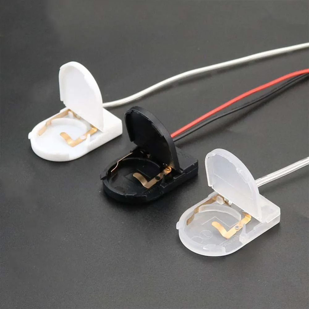 

5pcs CR2032 Button Coin Cell Battery Socket Holder Case Cover with ON-OFF Switch 3V Battery Storage Box Power Bank Cases