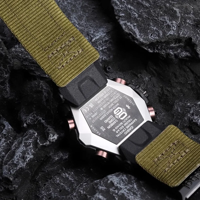 Холщовый браслет для Casio G-SHOCK третьего поколения Big Mud King GWG-B1000, легко модифицируемый и наклеиваемый нейлоновый ремешок для часов, аксессуары (art.: 3920cb8fb9812) - 3920cb8fb9812
