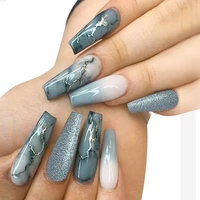 24pcs press on nails matte super long coffin false nail fake nails nail beauty finger manicure free shipping items