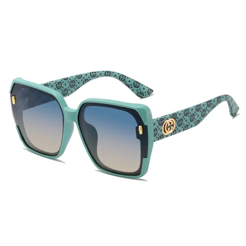 Женские солнцезащитные очки большого размера UV400, поляризационные классические брендовые градиентные очки в квадратной оправе, в стиле ретро