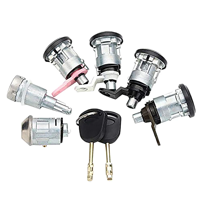 

6PCS Car Ignition Switch Left Right Lock Set with 2 Keys for Ford Transit Mk5 1994-1997 1998 1999 2000 95VB-B22050-FG