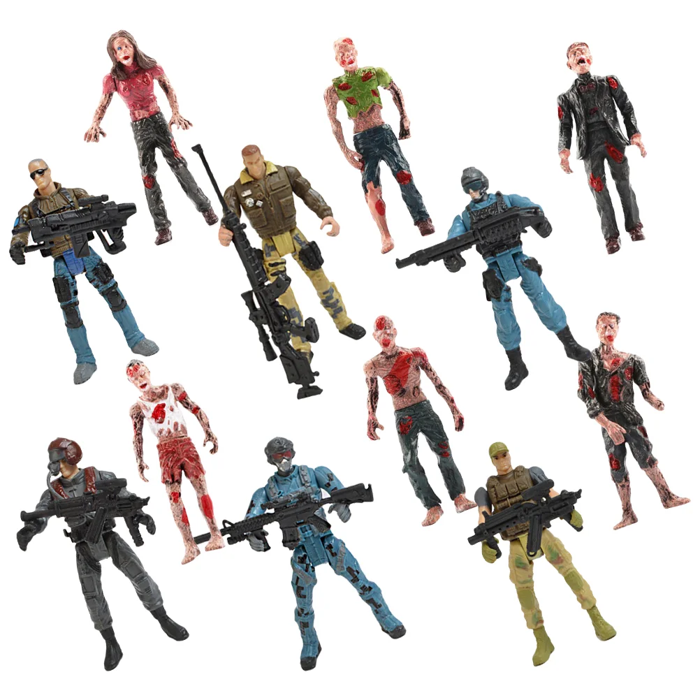 Кукольные мальчики детские игрушки мини-детские фигурки солдат модели зомби