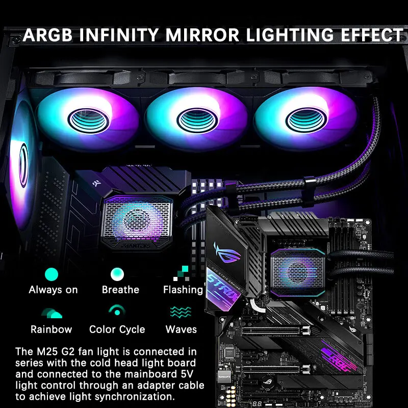 Универсальный радиатор водяного охлаждения PHANTEKS Glacier One 360 M25 G2