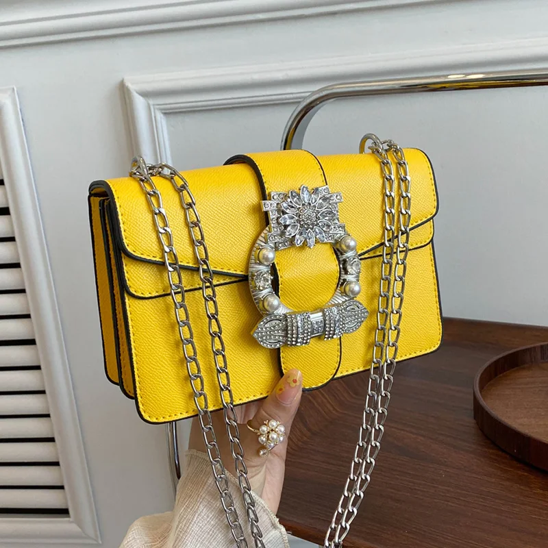 

Brand Chain Shoulder Armpit Bag Purse Designer Copy Luxury Bag High Quality PU Leather Ladies Handbag Small Crossbody Bags Flap