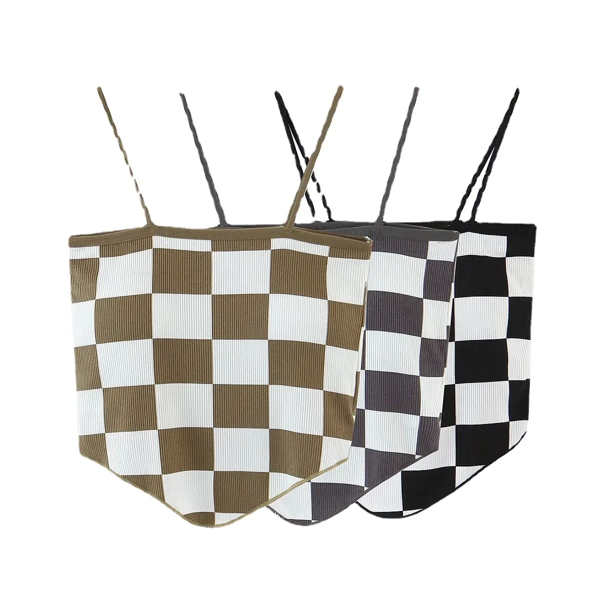 2022 сексуальная супер укороченная квадратная майка с открытой спиной и карманом