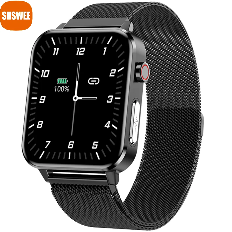 

For Xiaomi PPG ECG E86 Smart Watch Men Body Temperature Heart Rate Blood Pressure Monitor Smartwatch 1.7inch Women Sport Watches