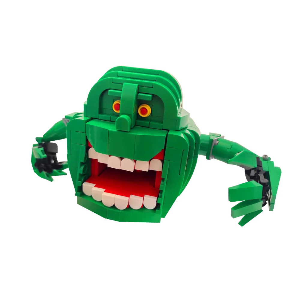 Строительные блоки Ghost Paranormal Buster — Stay-Puft Marshmallow Man &amp Slimer кирпичи игрушки жуткий