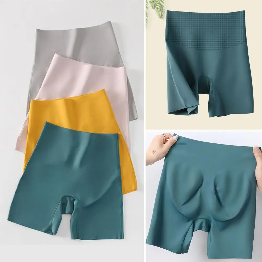 Seamless Elastic Shaping Panties Women High Waist Body Shaper Safety Panties