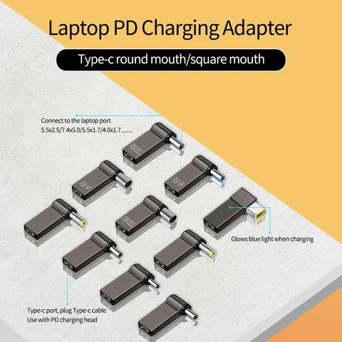 WYMECT 100W PD-конвертер для ноутбуков Dell/HP/ASUS
