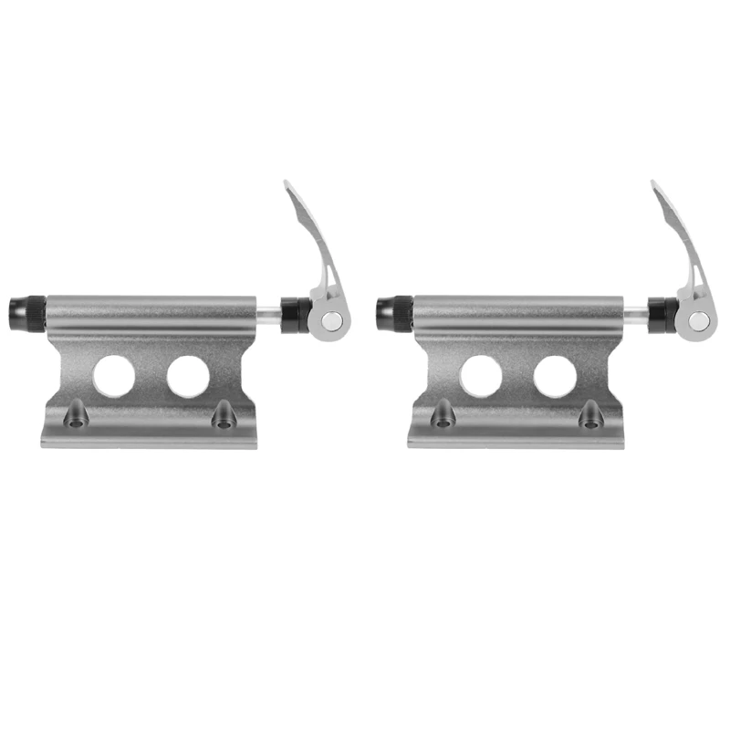

2X Bike Fork Mount Bicycle Truck Bed Roof Bike Rack Bike Fork Mount Block Truck Mount for MTB Road Bike Silver