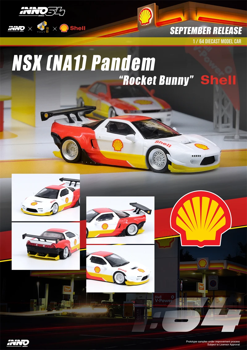 

INNO6464 1:64 NSX (NA1) PANDEM ROCKET BUNNY SHELL/модель автомобиля NISSAN