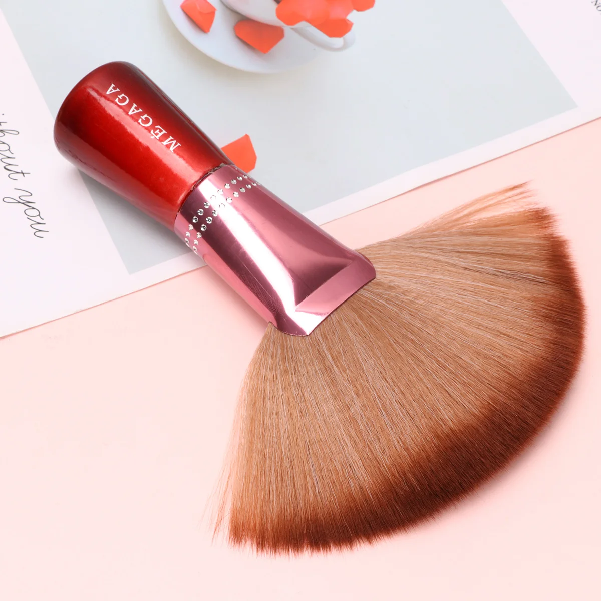 

Brush Makeupbrushes Fan Blush Foundationfor Highlighter Face Hair Woman Cutting Largeblending Mineral Professional Tool