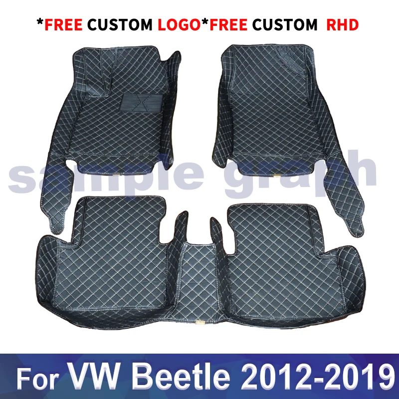 

Custom Car floor mats for VOLKSWAGEN VW Beetle A5 2012-2019 Custom auto foot Pads automobile carpet cover Car accessories