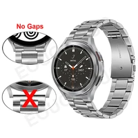 Gaps Stainless Steel Strap For Samsung Galaxy Watch Classic 46mm 42mm Watch4 44mm 40mm Wrist Band Curved end Metal Bracelet