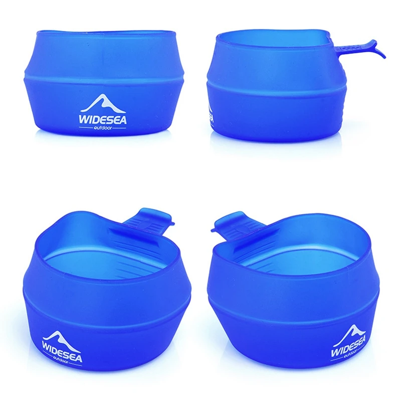 Widesea Camping 250 мл складная чашка из ТПЭ уличная карманная чаша посуда портативная