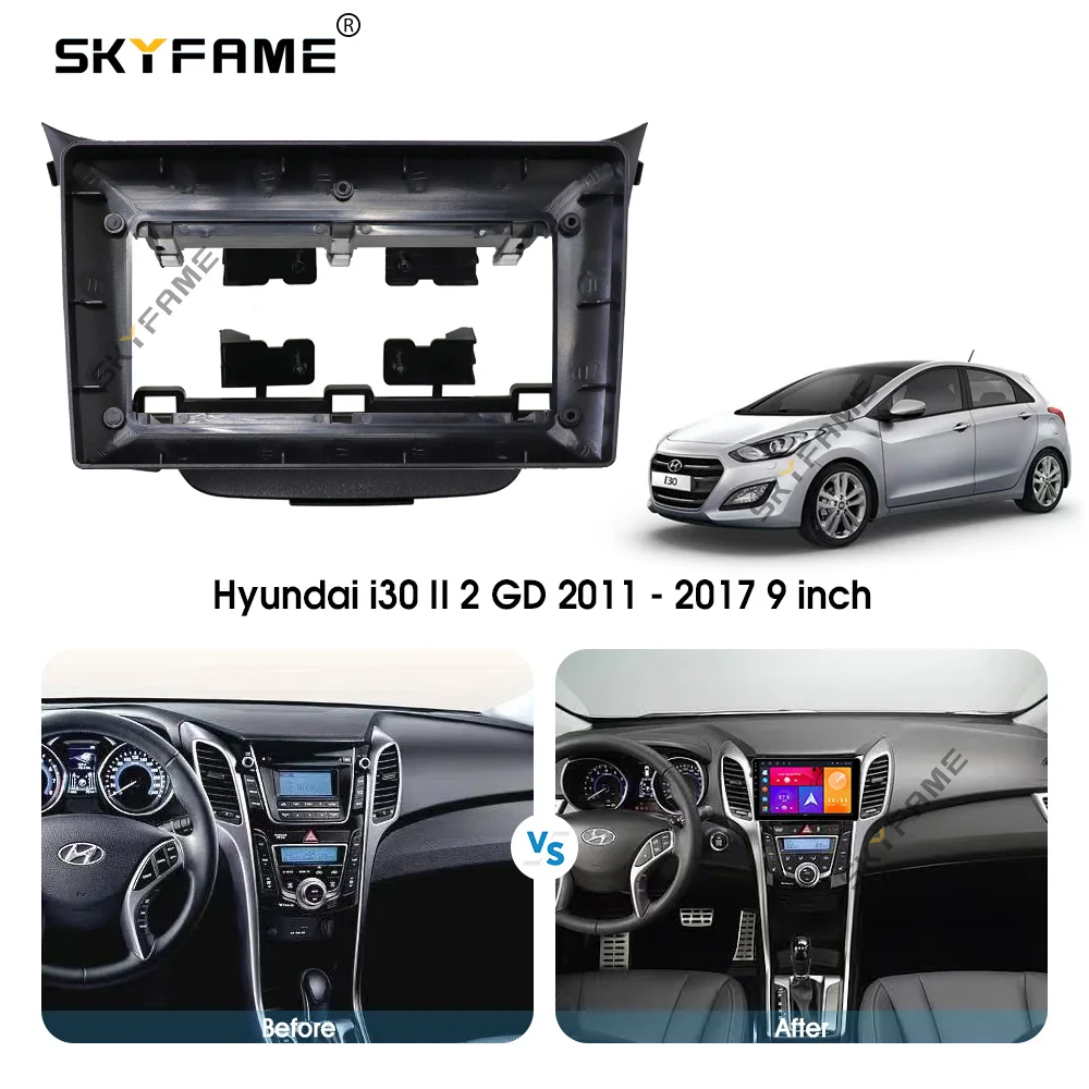 SKYFAME Автомобильная Рамка адаптер для Hyundai i30 2 Elantra GT 2011-2017 Android радио приборная