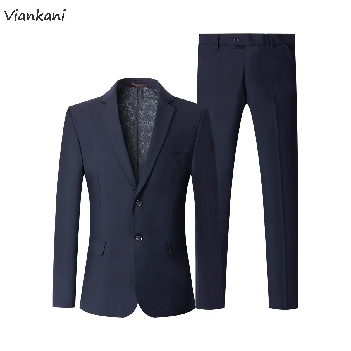 Men Set Business Men Blazer Jackets Pants Solid Cool Formal Clothing Meeting Interview Negotion Suits All Seasons For Man