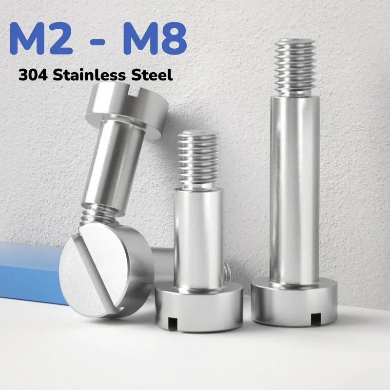 

M2-M8 304 Болт подшипника из нержавеющей стали с прорезями, одно слово, позиционирование паза, плечевой ступенчатый винт, ограничительный винт